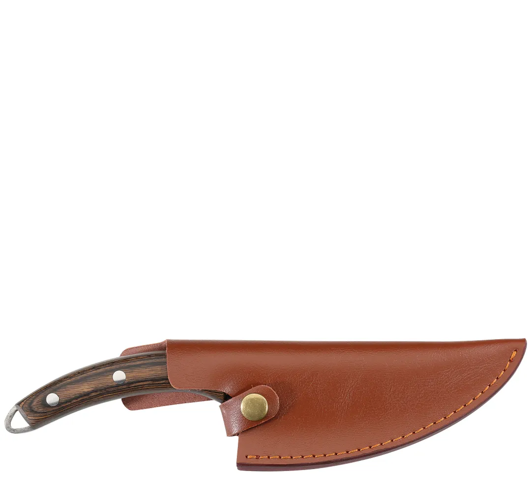 Zassenhaus M070866 - Ranger Chef Knife, 11" Stainless Steel Blade, Pakka Wood Handle, Leather Sheath