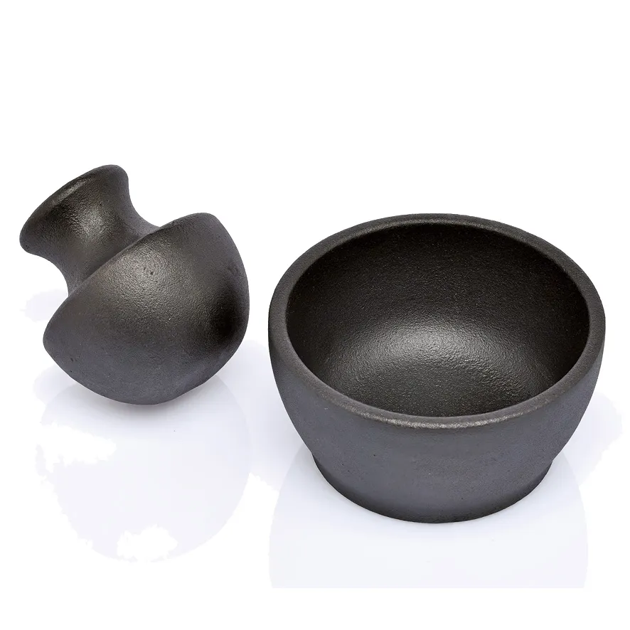 Zassenhaus M076127 Mortar & Pestle Set, Cast Iron, 4.3" W x 4.3" D x 3.4" H, 3" Dia Kitchen Tool