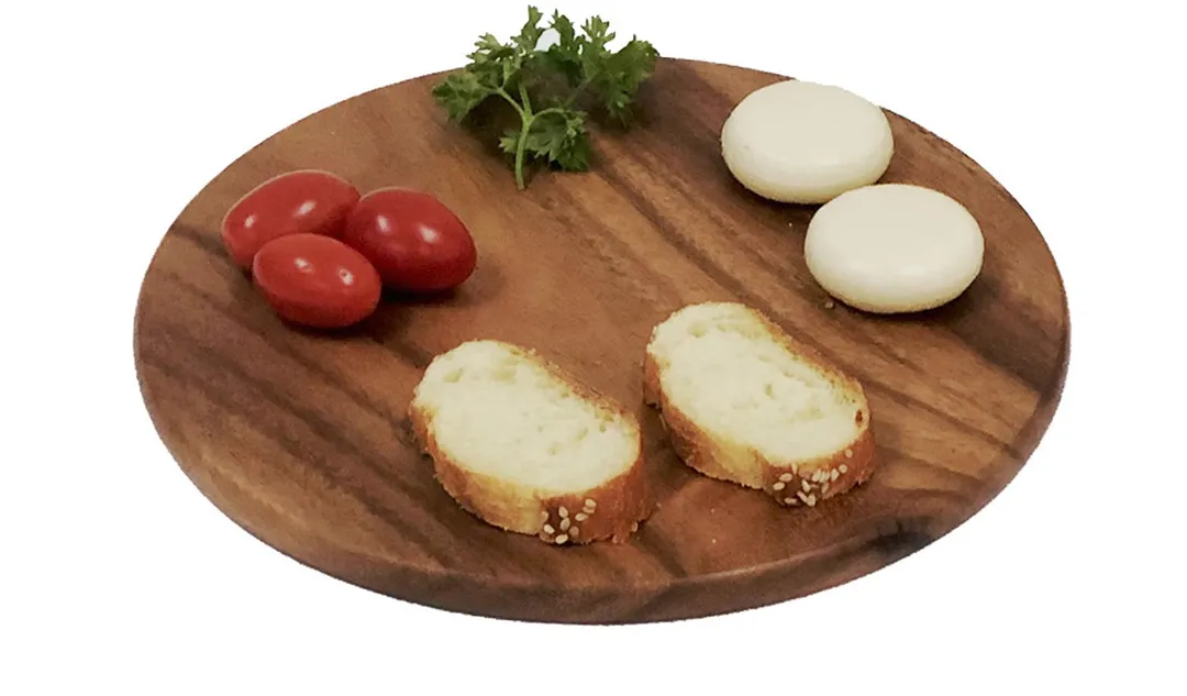 Frieling WTT1430 - 9" Natural Acadia Wood Trivet, Hand-Finished, Food-Safe, Water-Resistant - 4/Case