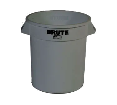 InSinkErator 10GAL BIN - 10 Gallon Round Commercial Trash Can, Gray Rubbermaid Brute, Heavy Duty