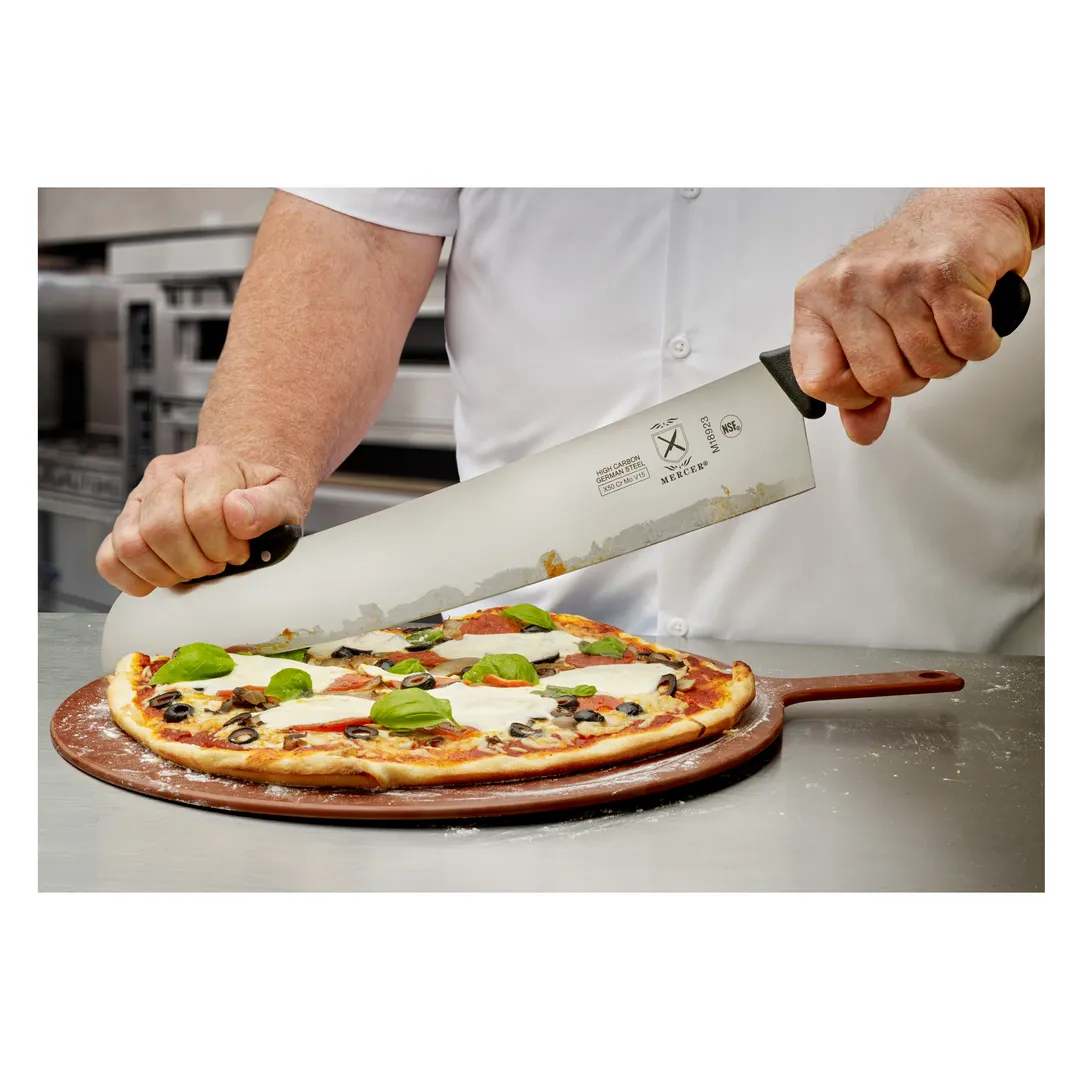 Mercer M18923 Rocking Pizza Cutter, 18" Stainless Steel Blade, Plastic Handle, Edge, NSF Certified