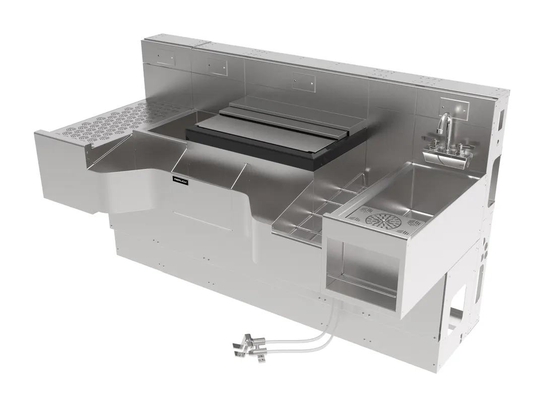 Perlick PCE68-A-MB Sink Combo Underbar Ice Bin/Cocktail Station
