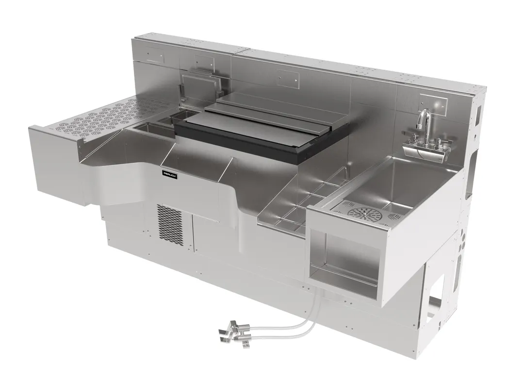 Perlick PCE68-C-MB Sink Combo Underbar Ice Bin/Cocktail Station