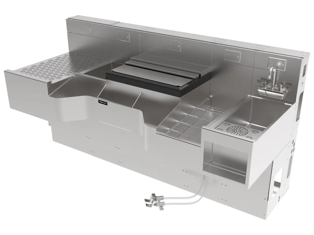 Perlick PCE78-A-MB Sink Combo Underbar Ice Bin/Cocktail Station