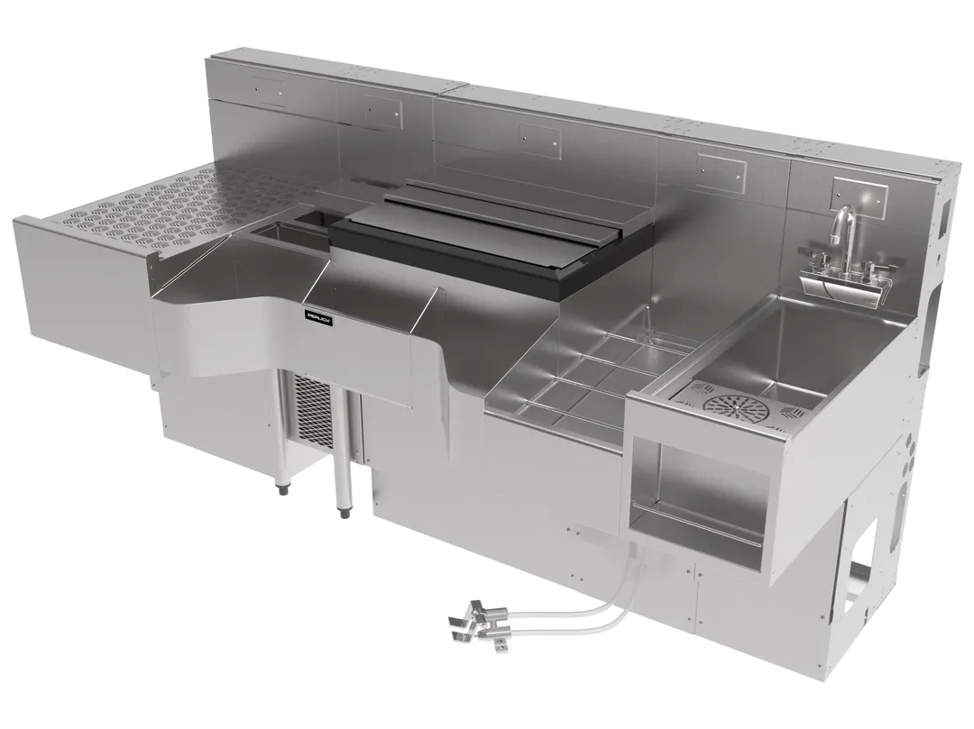 Perlick PCE78-C-MB Sink Combo Underbar Ice Bin/Cocktail Station
