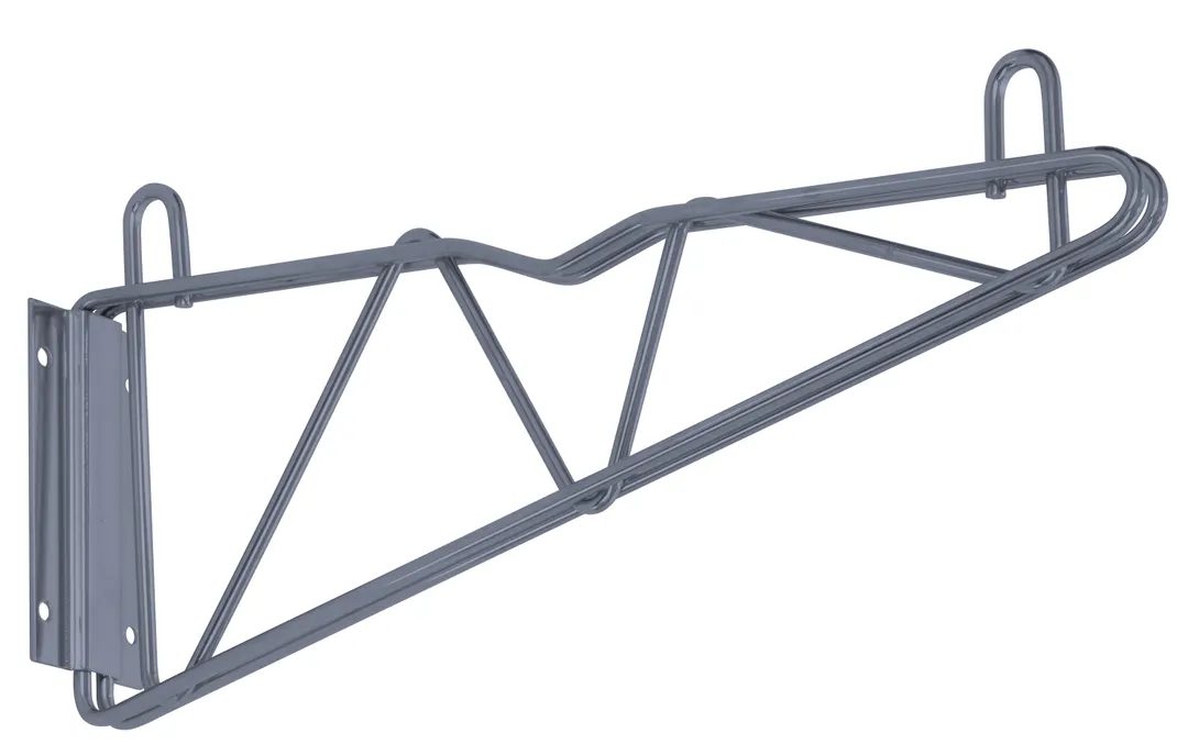 Quantum DWB18GY Wall Mount Shelving Bracket, Cantilever Arm, 18" Arms, Gray Epoxy, NSF Finish