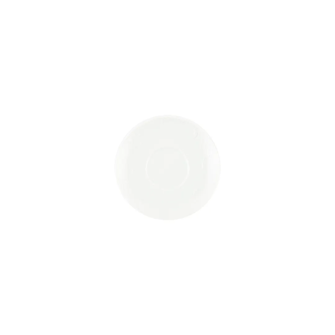 Turgla FLO17KT00 - Round White Porcelain Flora Saucer, 6.75" Diameter, Dinnerware, Tableware