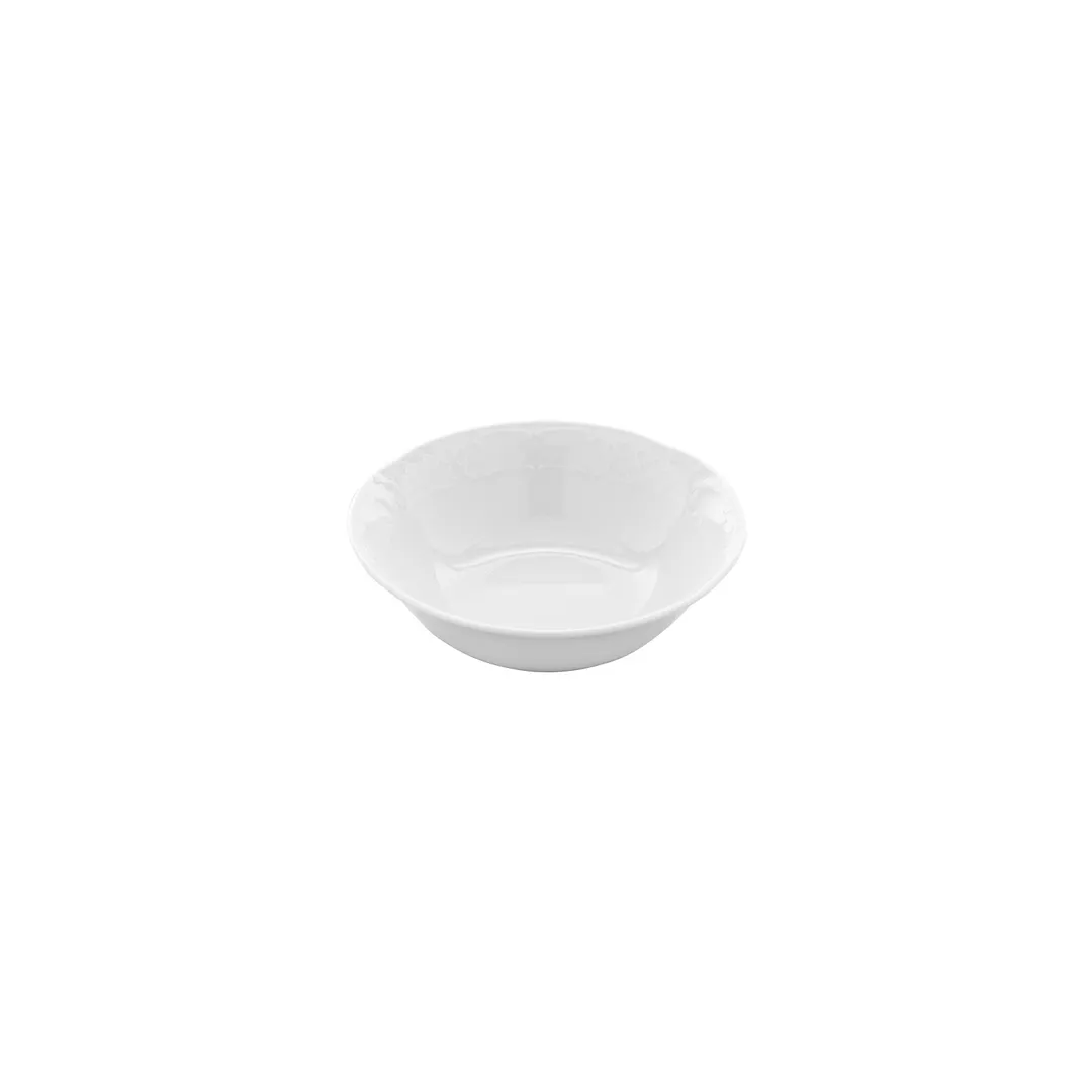 Turgla FLO19KK00 - 7.5" Diameter x 2.5" Height 25 oz Round White Porcelain Bowl for General Use