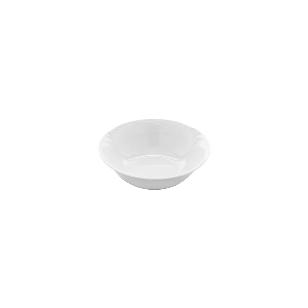 Turgla FLO19KK00 - 7.5" Diameter x 2.5" Height 25 oz Round White Porcelain Bowl for General Use