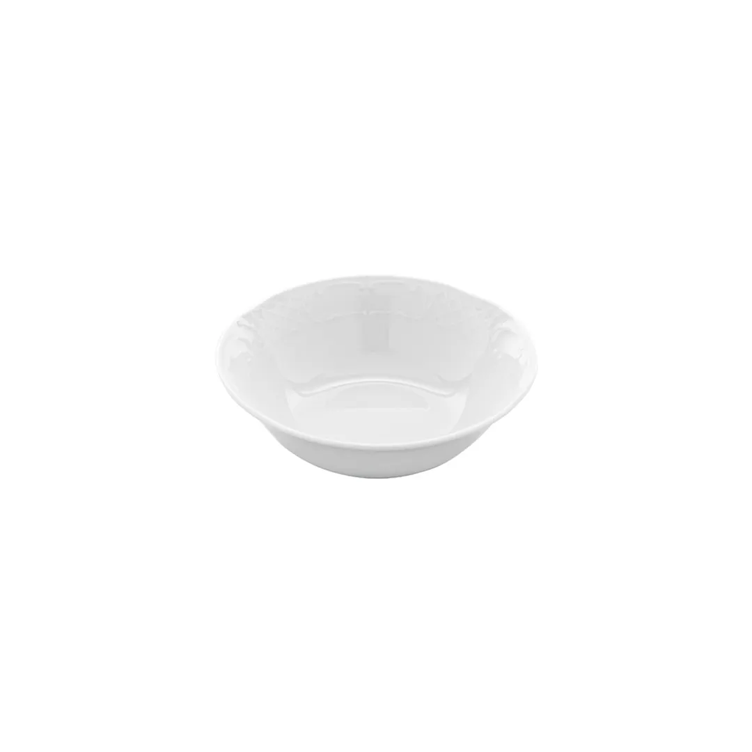 Turgla FLO23KK00 - 9" Round White Porcelain Bowl, 42 oz Capacity, 9" Diameter x 2.75" Height