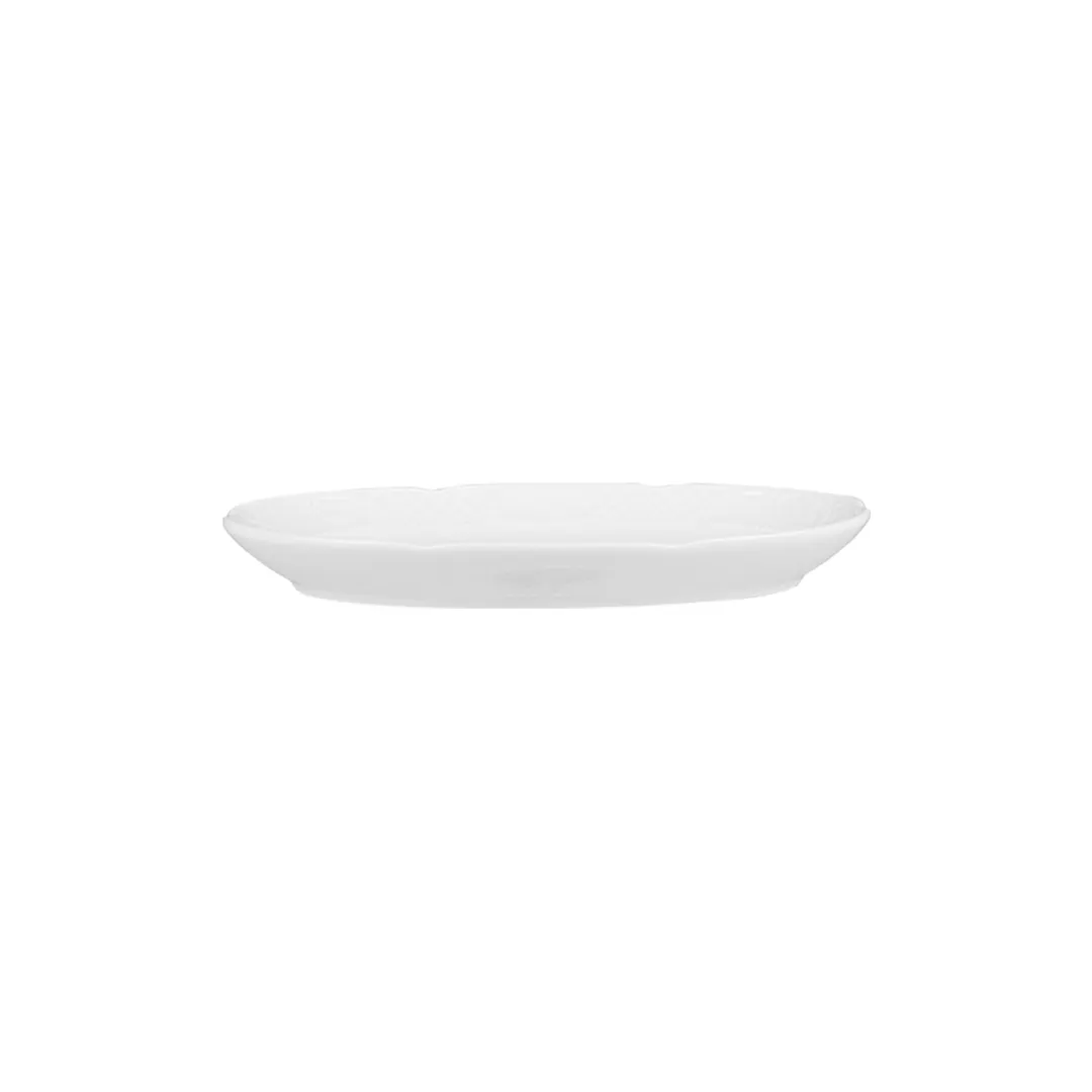 Turgla FLO28KY00 - Oval White Porcelain Flora Platter, 11" x 7" x 1.25" , Dinnerware Serving Tray