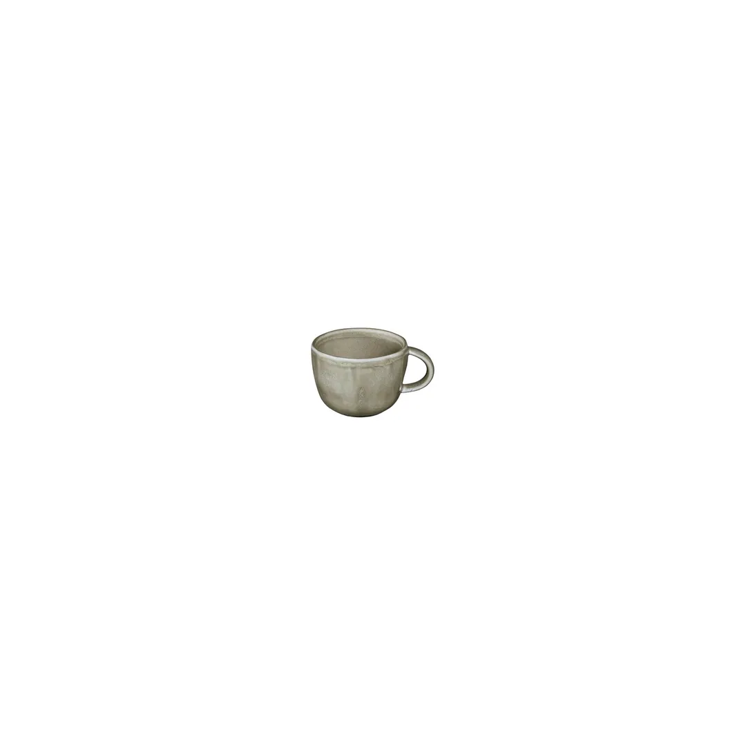 Turgla T-AFRMOS01CF-12 Moss Cup, 3.5" , 8 oz, Round Organic Green Vitrified Porcelain