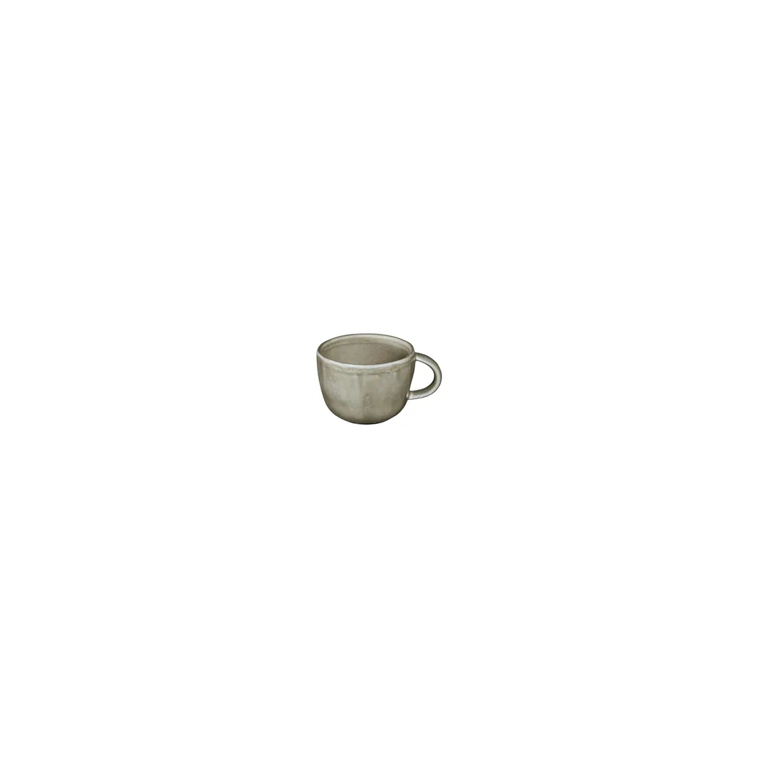 Turgla T-AFRMOS01CF-12 Moss Cup, 3.5" , 8 oz, Round Organic Green Vitrified Porcelain