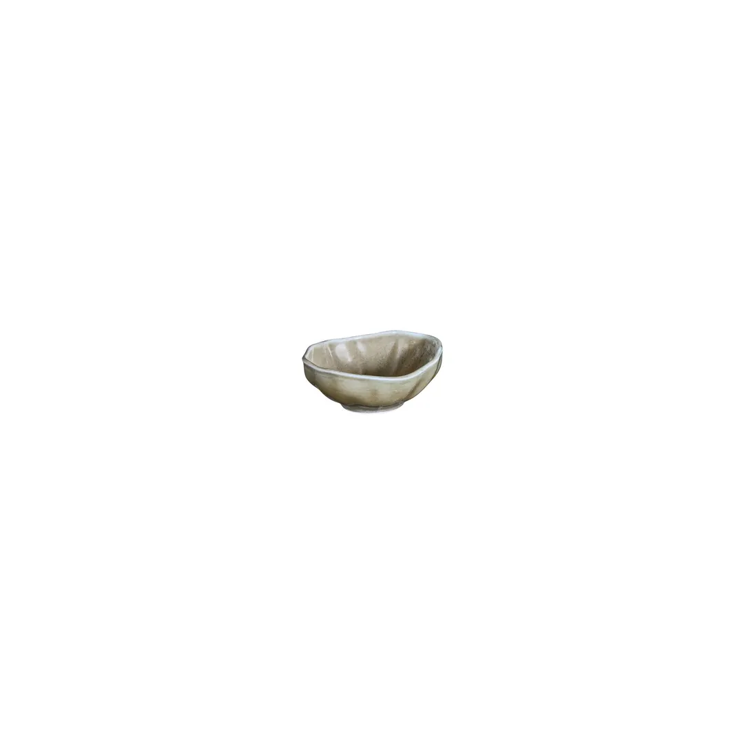 Turgla T-AFRMOS10KS-12 Mosa Round China Bowl, 4" Dia x 3.5" H, 4 Oz, Green Porcelain - 1/Each