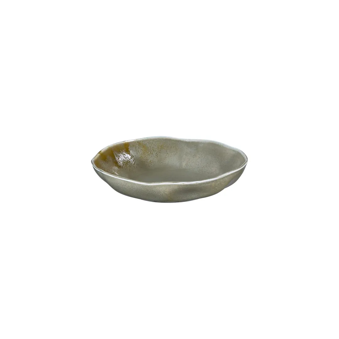 Turgla T-AFRMOS25CK-6 Moss Deep China Plate, 9.75" Diameter, 42 Oz Capacity, Organic Green Porcelain