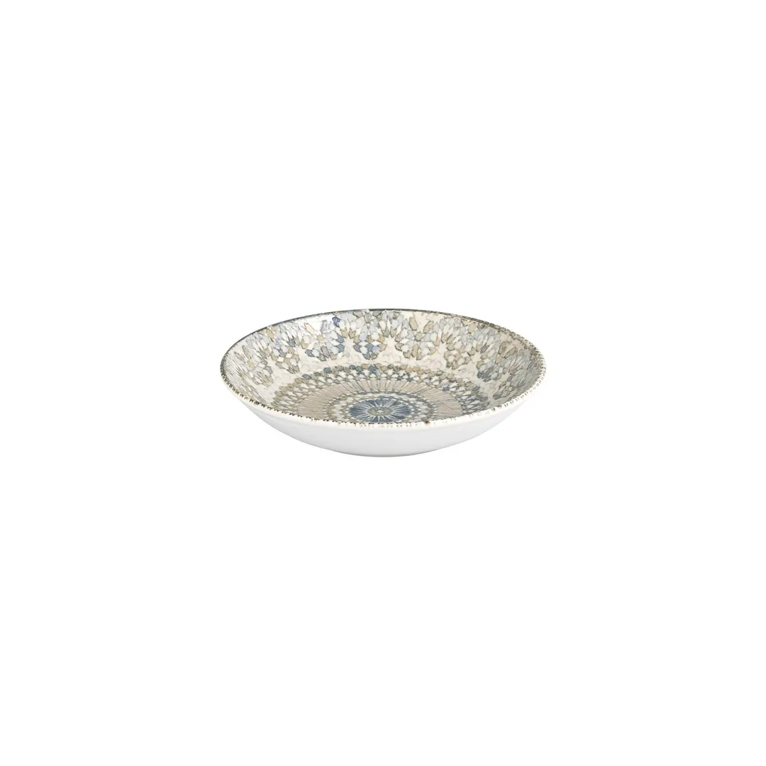 Turgla T-AZFL23CK-6 Azora Deep Plate, 9" Diameter x 1.75" Height, 34 oz, Round Porcelain Vitrified