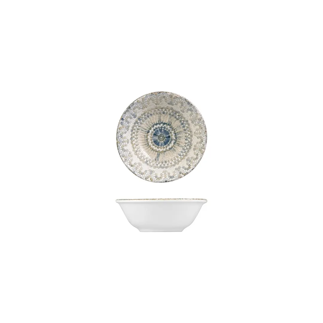 Turgla T-AZZT15KS-12 Azora Round China Bowl, 6" Dia x 2" H, 12 oz, Porcelain Vitrified Finish