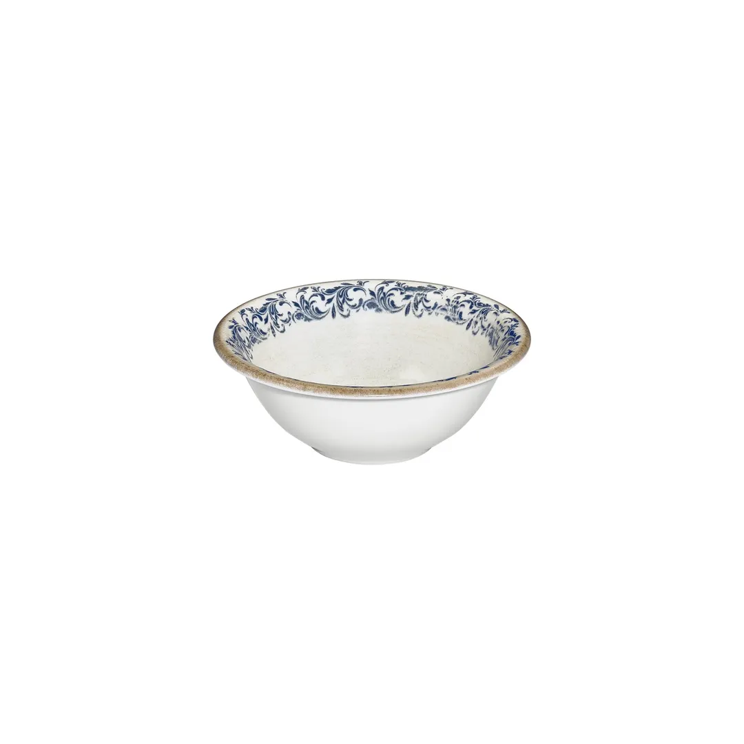 Turgla T-KRAZT20KS-6 - 7.75" Diameter 2.75" Height 30oz Round Blue Porcelain Vitrified Bowl - 1/Each