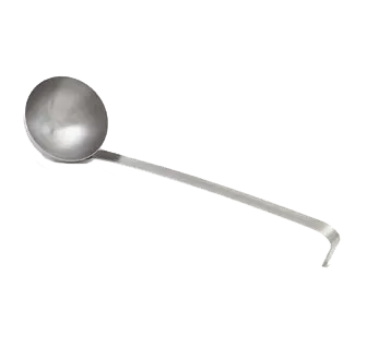 Vollrath 46902 Stainless Steel 2‑5 oz Ladle with Hooked Grooved 10½" Handle – 2‑Piece