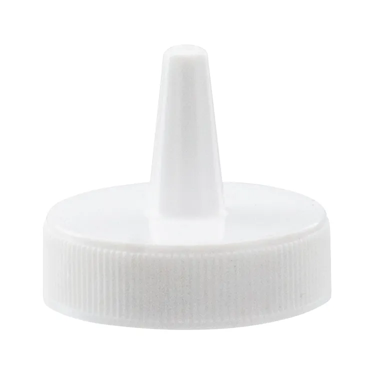 Winco PSB-C-LID Transparent Squeeze Bottle Lid, Standard Top, Single Tip, Plastic, 60 Pack - 1 Dozen