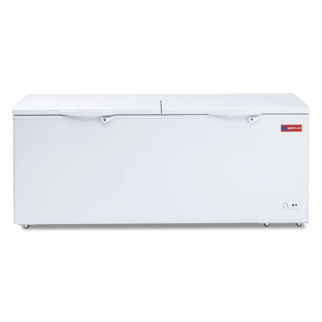 Westlake WK-BD700 Chest Freezer – 23.9 cu ft, 76.5" W, Steel, Dual Hinged Lids, R290, 115V