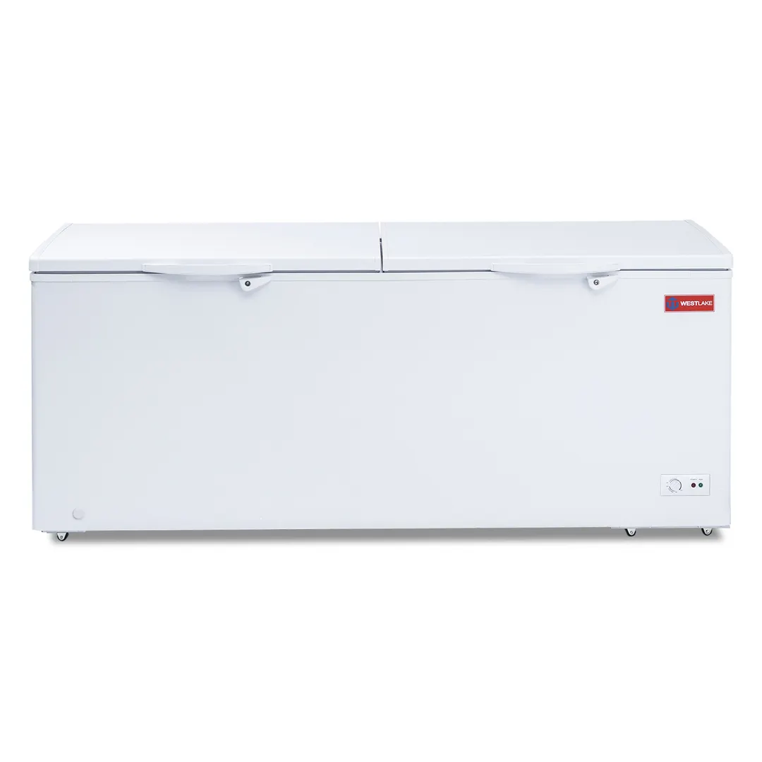 Westlake WK-BD850 Chest Freezer – 30 cu ft, 78.4" W, Steel, Lids with Lock, R290, 115V