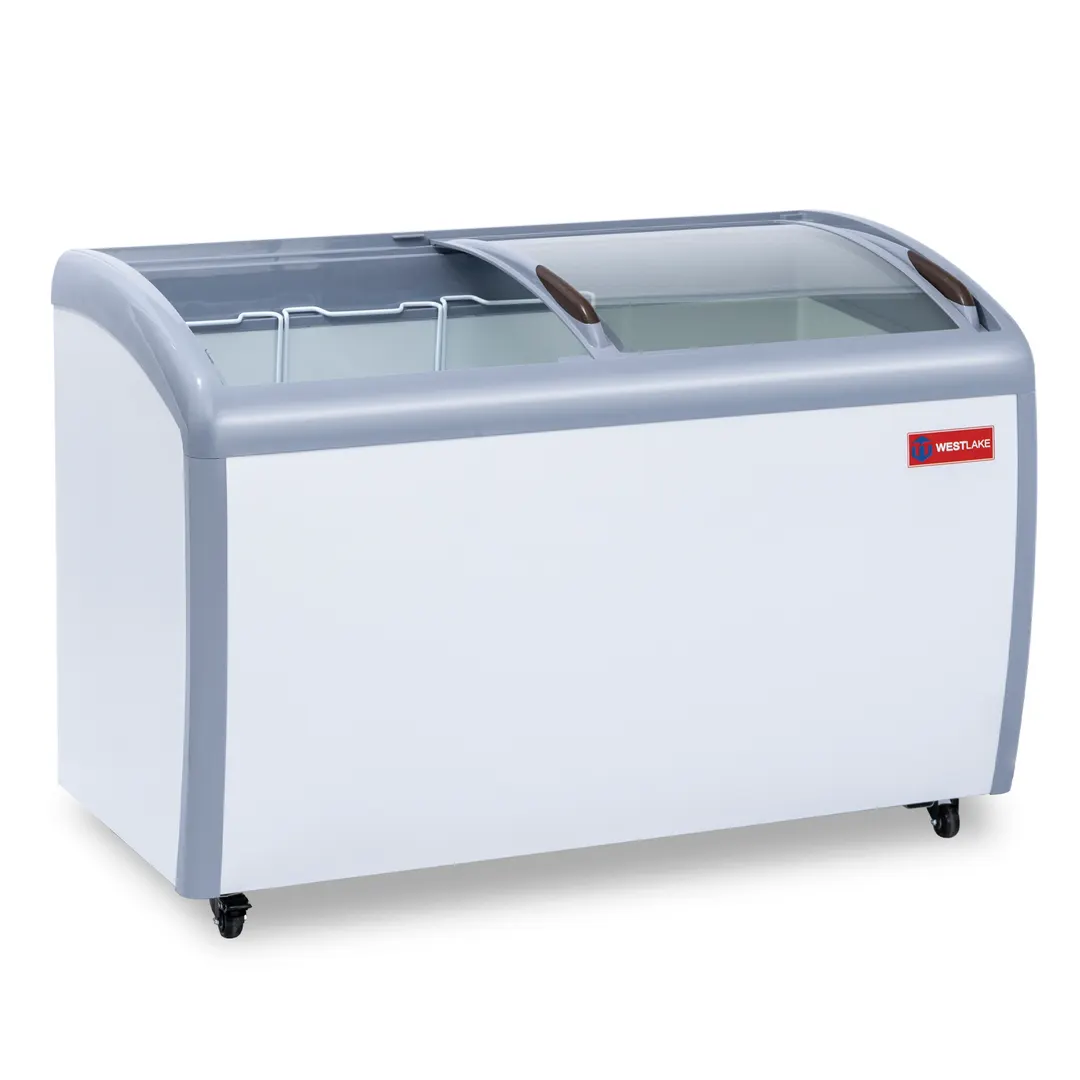 Westlake WK-SD360JY Ice Cream Display Chest Freezer, R290, 340W, 115V, Glass Doors