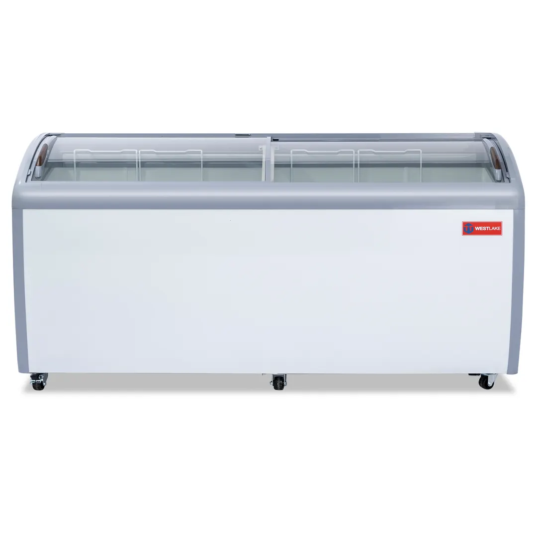 Westlake WK-SD560JY Ice Cream Display Freezer, 70.8" Sliding Doors with Lock, 5 Baskets, R290, 115V