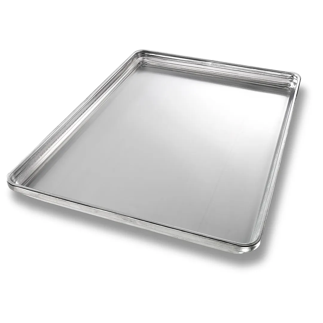 Chicago Metallic Bakeware 30850 - Sheet Pan, 12‑13/16" x 17‑13/96" x 1", 18‑Gauge Aluminum, Solid