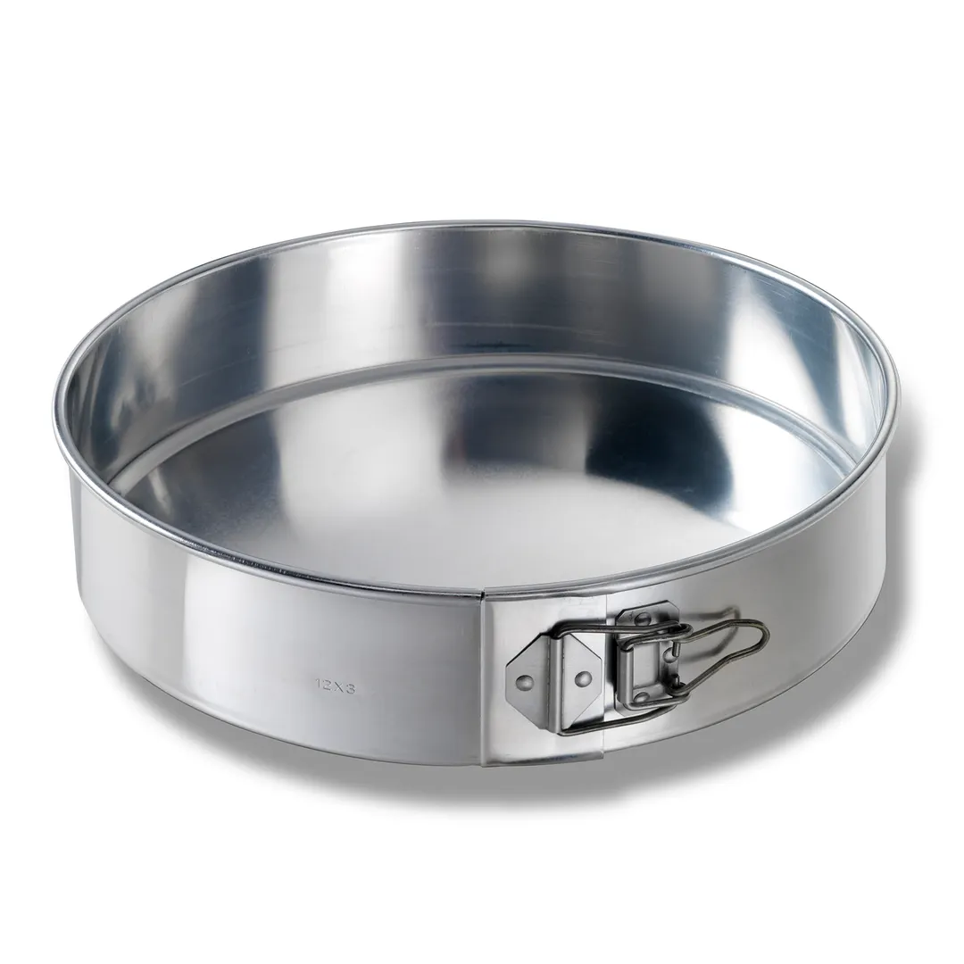 Chicago Metallic 40412 Springform Pan, 12" Dia x 2-3/4" Deep, 187.9 oz Aluminum Alloy, USA