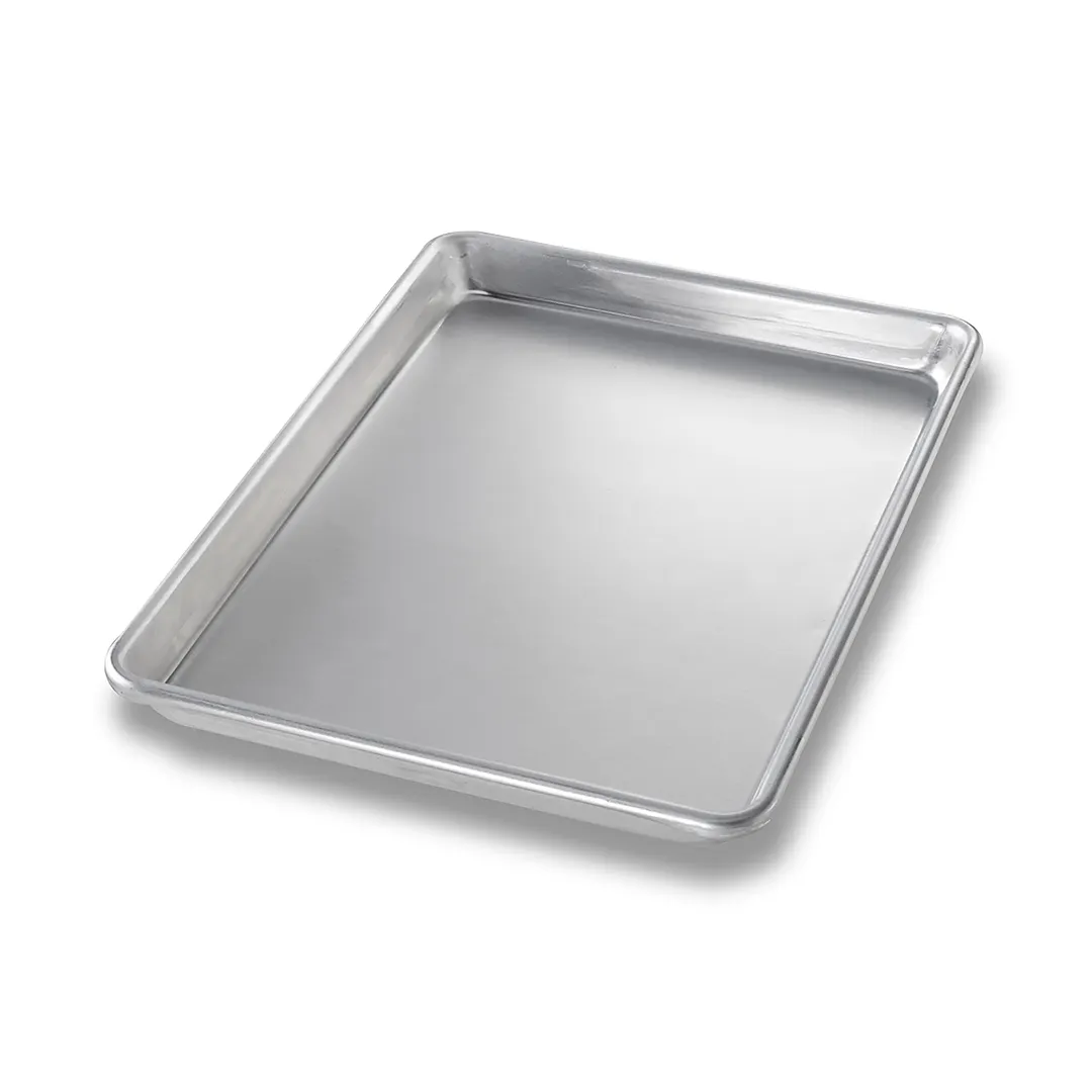 Chicago Metallic Bakeware 40450 - 9½" x 13" Sheet Pan, 16 Ga Aluminum, Uncoated, Made in USA