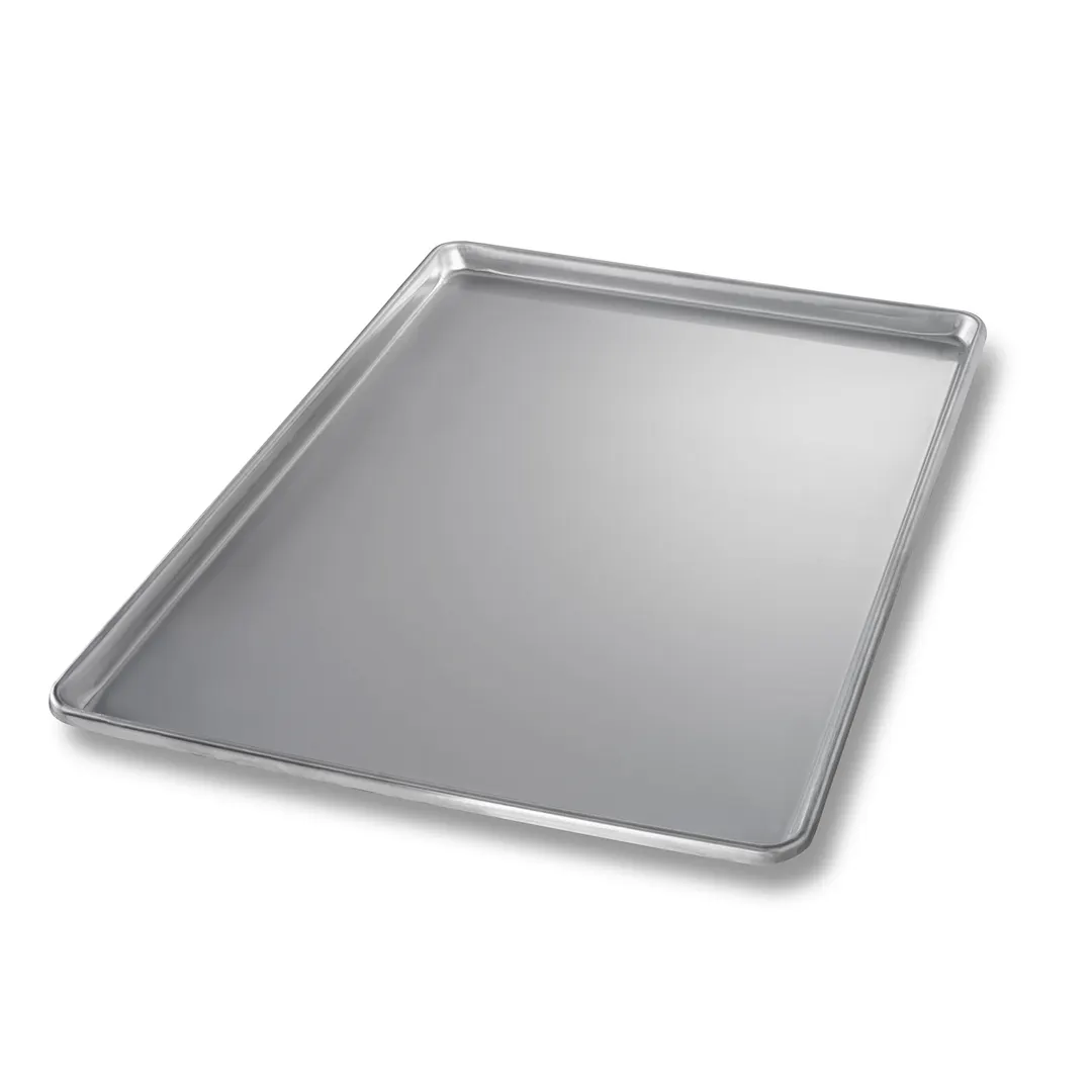 Chicago Metallic Bakeware 40700 Sheet Pan 17‑7/8" x 25‑7/8" x 1", Uncoated Stainless Steel - 1/Each