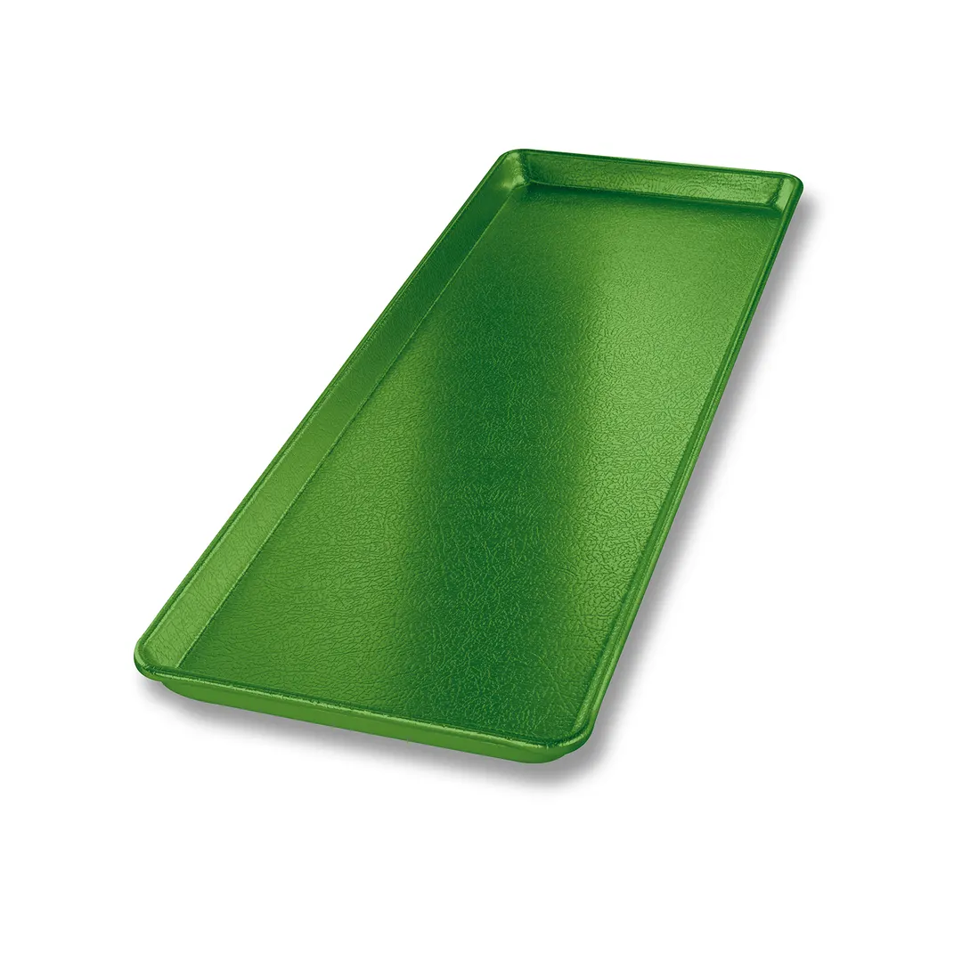 Chicago Metallic Bakeware 40921 - Display Tray, 8 7/16" x 24 7/16" x 15/16", Green 16‑Gauge Aluminum