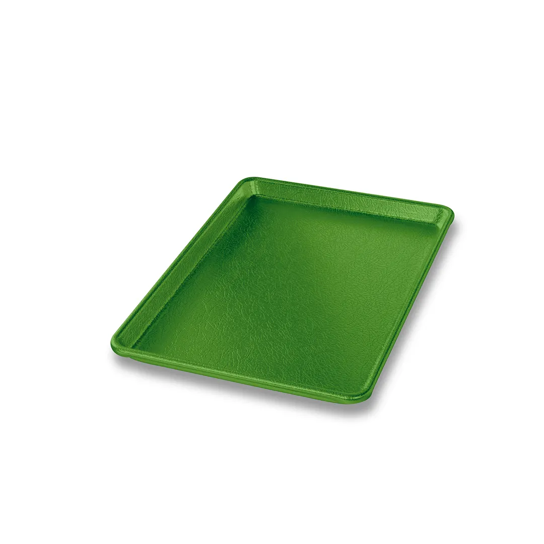 Chicago Metallic Bakeware 40941 Display Tray, 9"‑12 15/16" x 13/16" Green Aluminum Rim - 1/Each