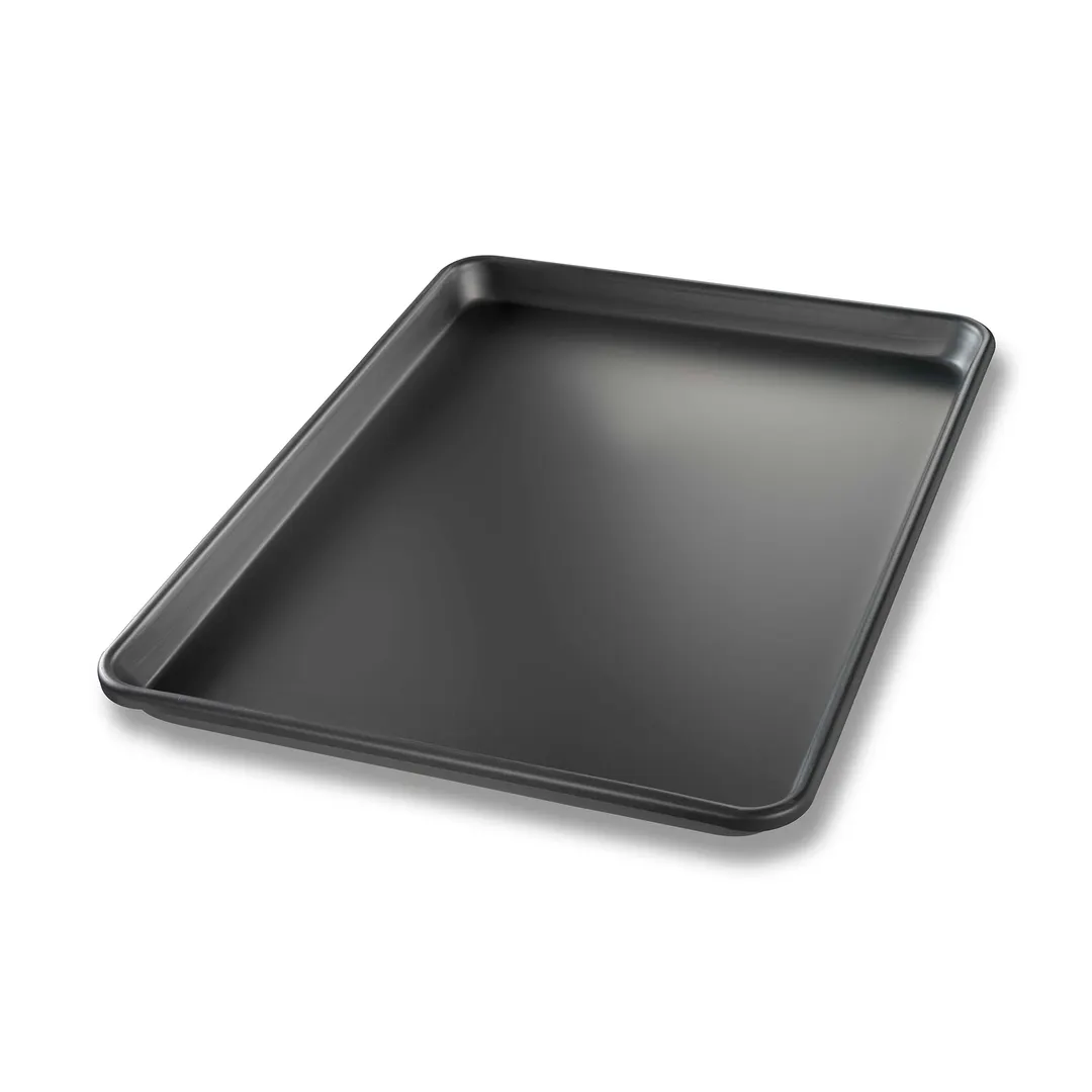 Chicago Metallic Bakeware 40954 BĀKALON Sheet Pan 12"‑7⁄8 x 17"‑3⁄4 x 1" 14‑Ga Aluminum – Made in USA