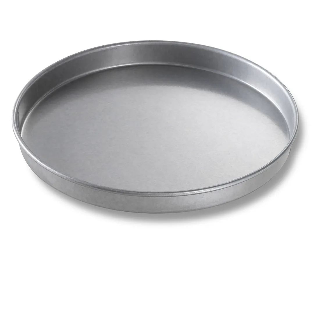 Chicago Metallic Bakeware 41010 Pizza Pan, 10" x 1" Deep, 43.5 oz, 26‑Gauge Steel, Construction