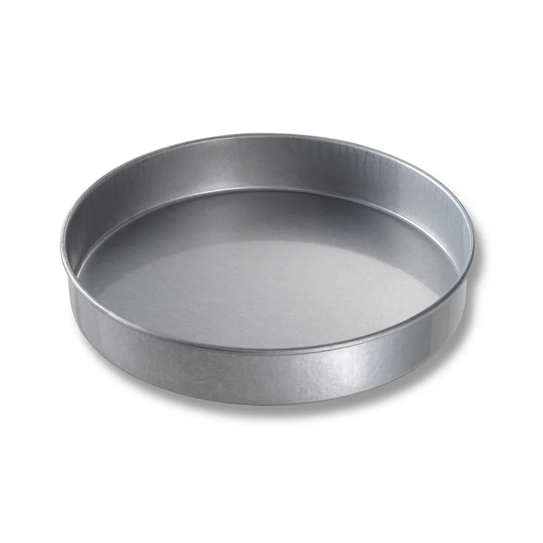 Chicago Metallic Bakeware 41225 - 12" Cake Pan, 2" Deep, 125.3 oz Steel, AMERICOAT® Silicone Glaze