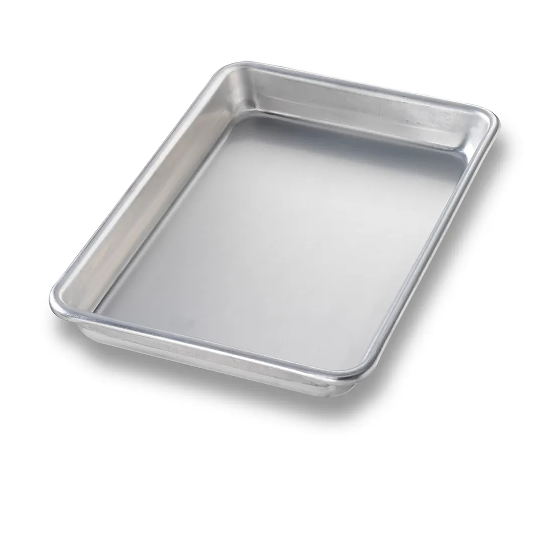 Chicago Metallic Bakeware 41805 - 6-7/16" x 9-7/16" Sheet Pan, 16ga Aluminum, AMERICOAT® Glaze, No Wire