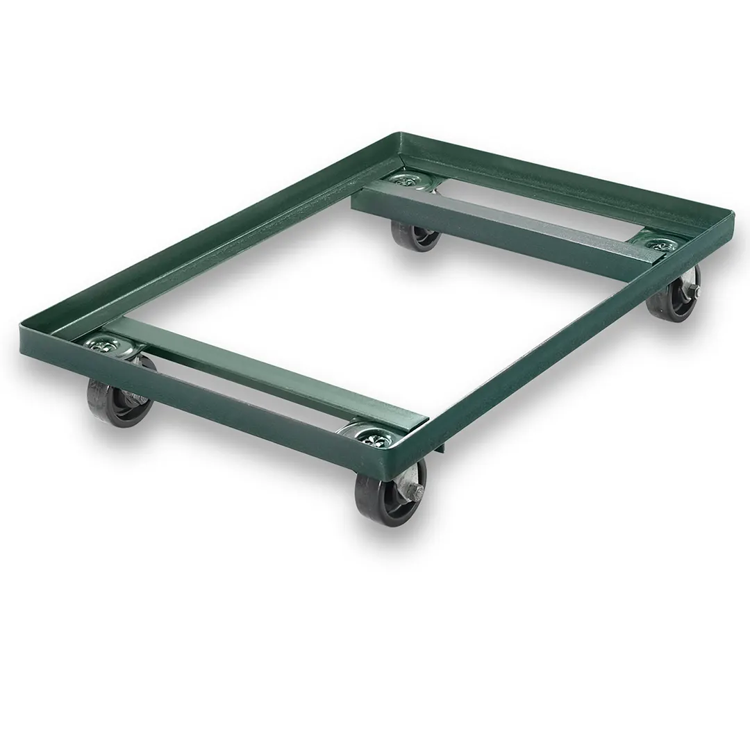 Chicago Metallic Bakeware 42580 Bun Pan Dolly Truck, 800 lb Capacity, Steel, 3" Casters, Dark Green