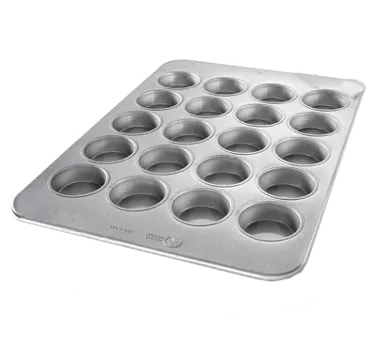 Chicago Metallic Bakeware 44515 Muffin Pan, 20 Cup, 17-7/8" x 25-7/8", AMERICOAT Glaze, Made in USA