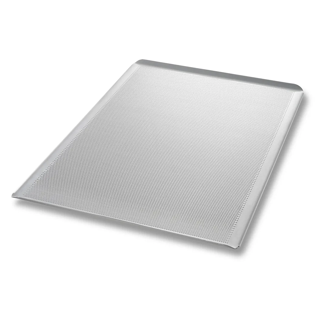 Chicago Metallic Bakeware 44850 - 12‑Gauge Aluminum Bun & Sheet Pan, Approx. 18" x 26", Silicone Glaze