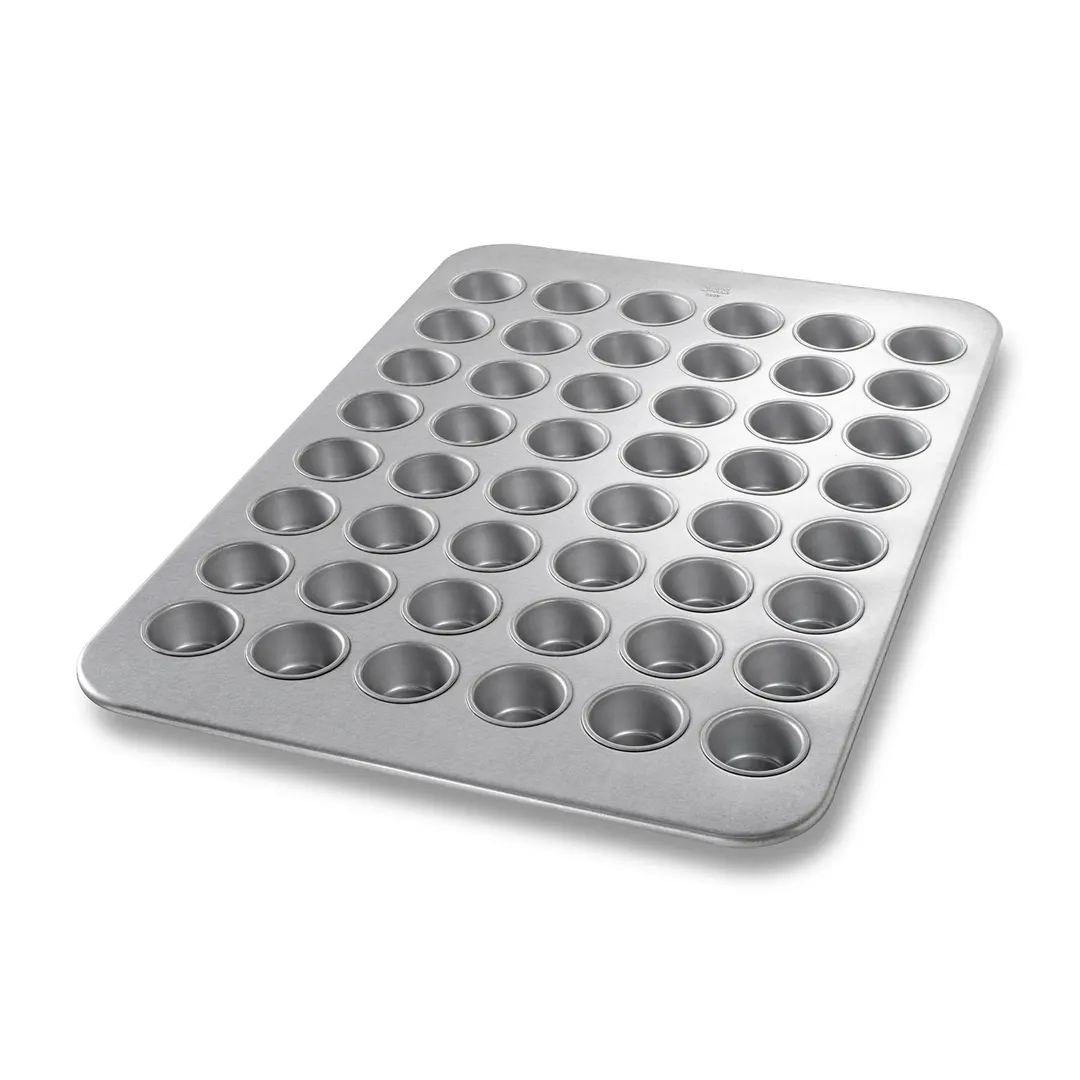 Chicago Metallic Bakeware 45255 Mini Muffin Pan, 48‑Cup, 2‑1/16" Muffins, Steel, AMERICOAT® Coating, USA