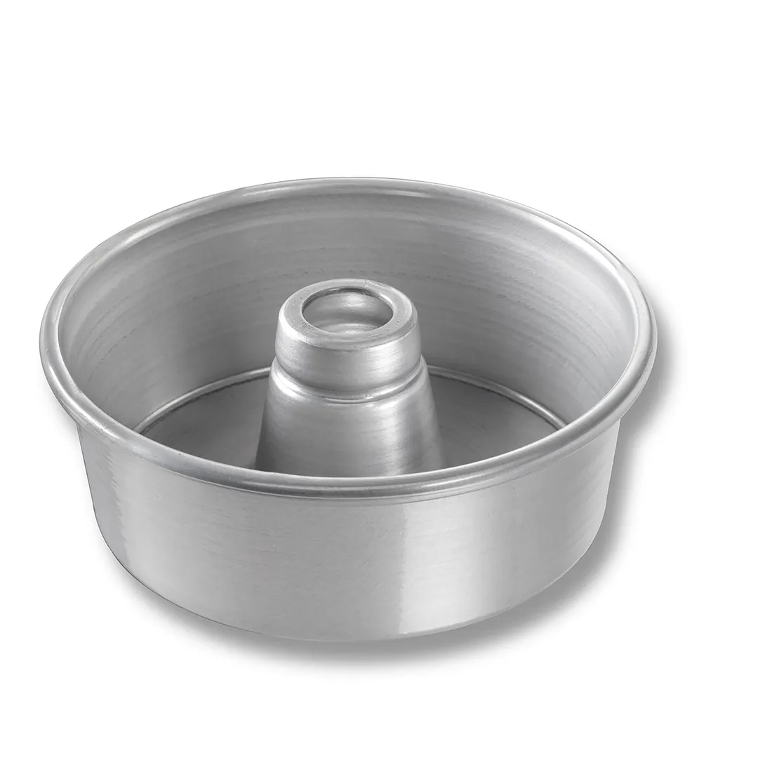 Chicago Metallic Bakeware 46505 Angel Food Cake Pan, 7-1/2" x 2-3/4", 62 oz, AMERICOAT ePlus Glaze, Non-PFAS