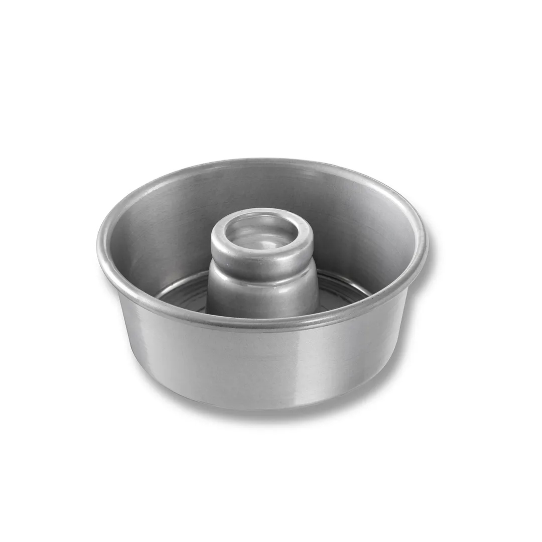 Chicago Metallic Bakeware 46535 Angel Food Cake Pan - 7" Dia x 3" Deep, 60 oz, 15-Gauge Aluminum, USA