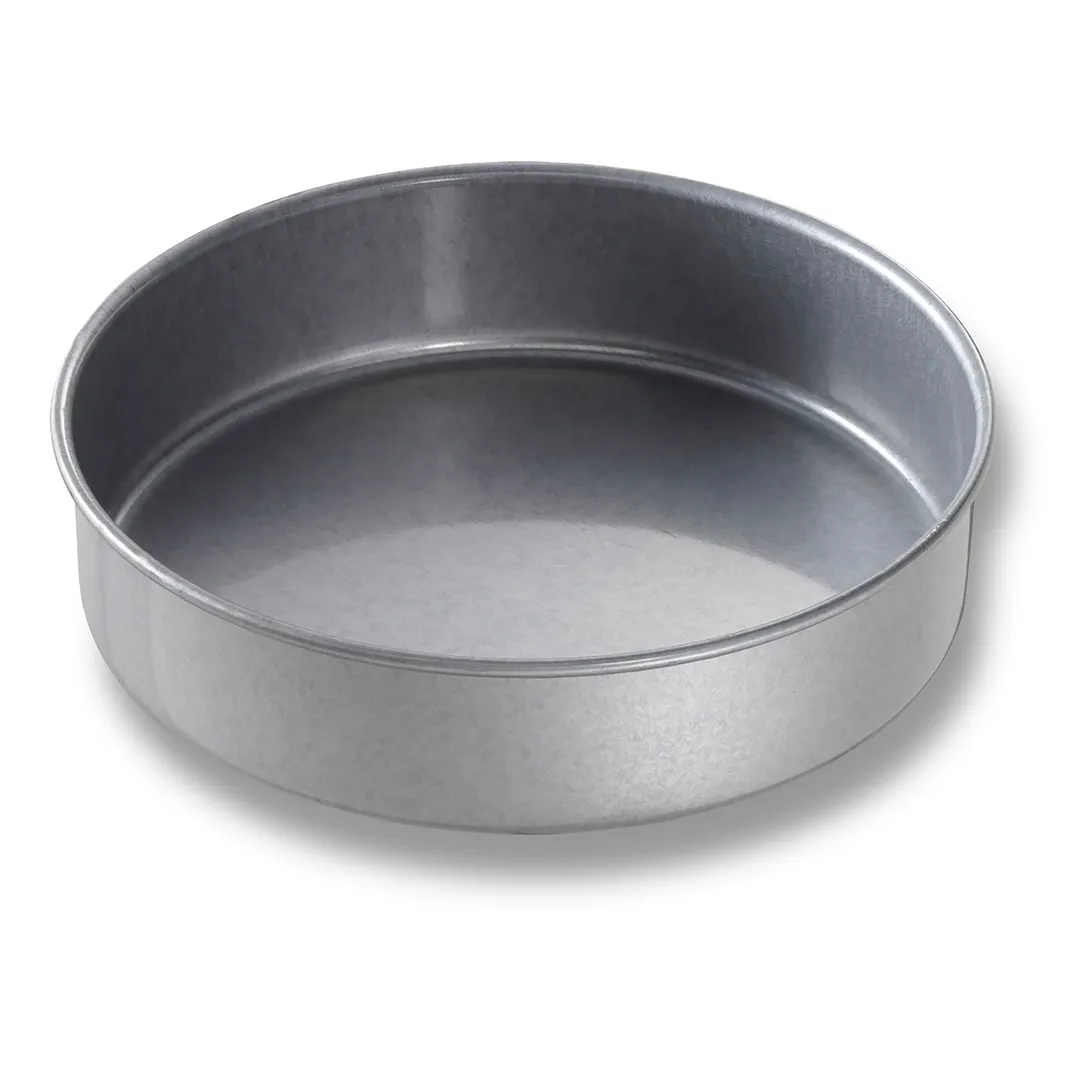 Chicago Metallic 48025 8" x 2" Round Cake Pan 26‑Gauge Steel Silicone Glaze, Made in USA