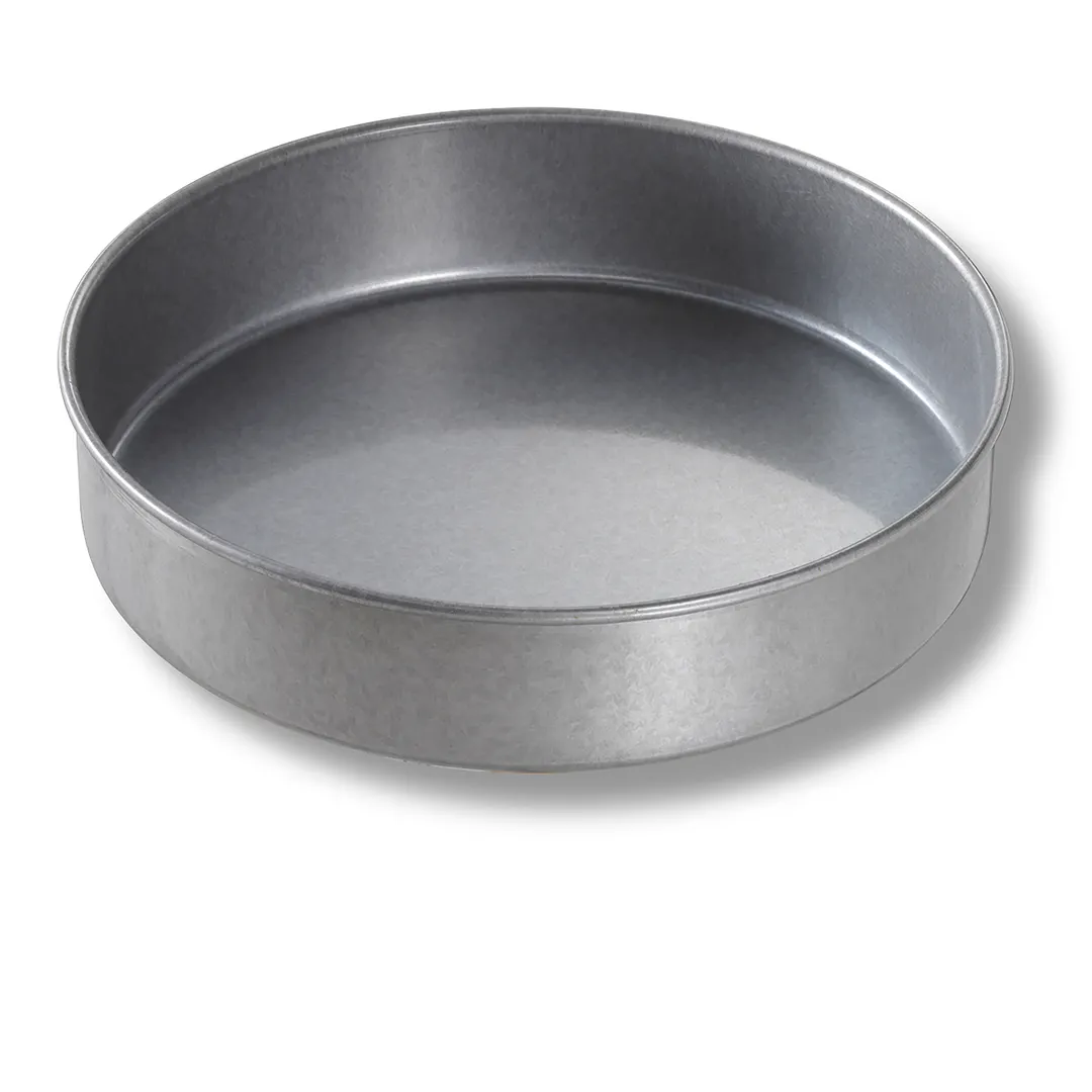 Chicago Metallic Bakeware 49020 Pizza Pan - 9" x 2", 70.5 oz, 26‑Gauge Steel, Straight Sided Solid