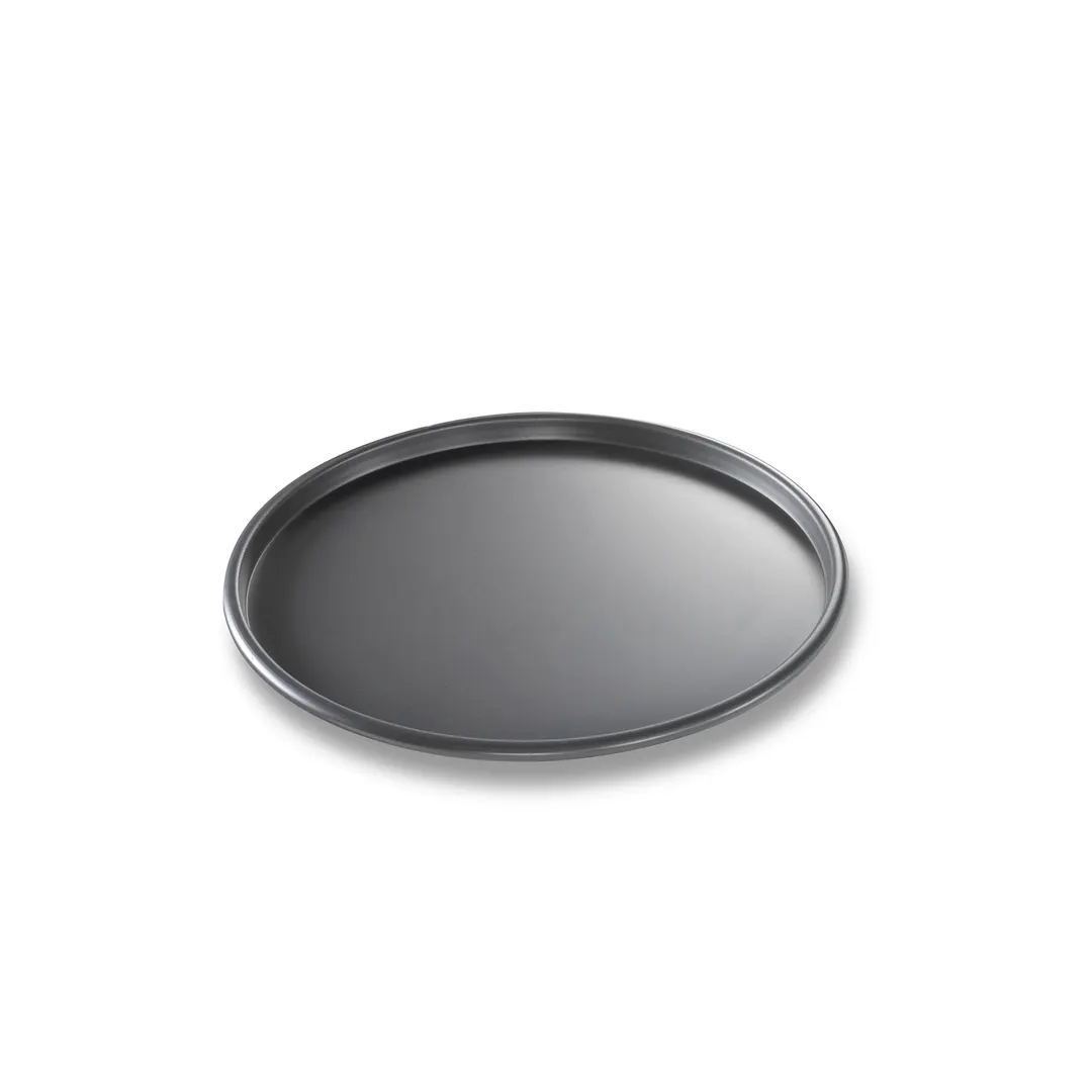 Chicago Metallic Bakeware 49100 - Bākalon Pizza Pan, 10" x 3/8" Deep, 14‑Gauge Anodized Aluminum