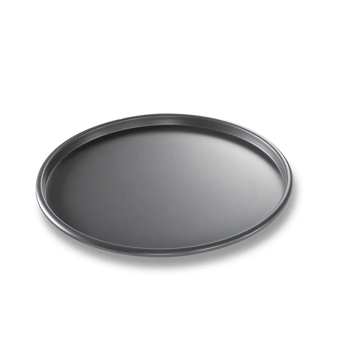 Chicago Metallic Bakeware 49103 - Bākalon Pizza Pan, 10" x 3/8" Deep, 14‑Gauge Aluminum, USA