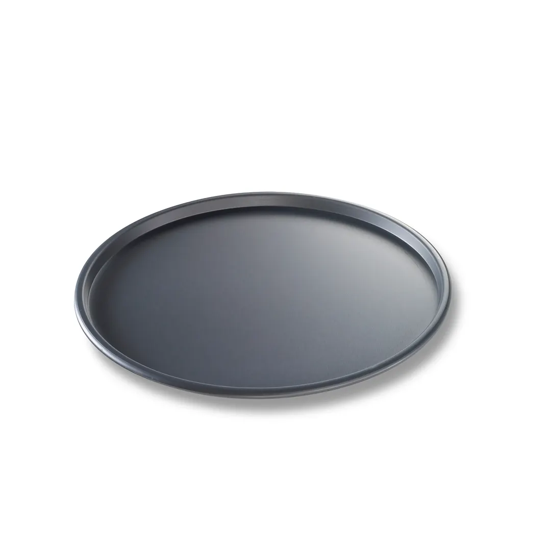 Chicago Metallic 49120 BĀKALON Pizza Pan - 12" x 3/8" Deep, 14‑Gauge Aluminum, Nesting Design
