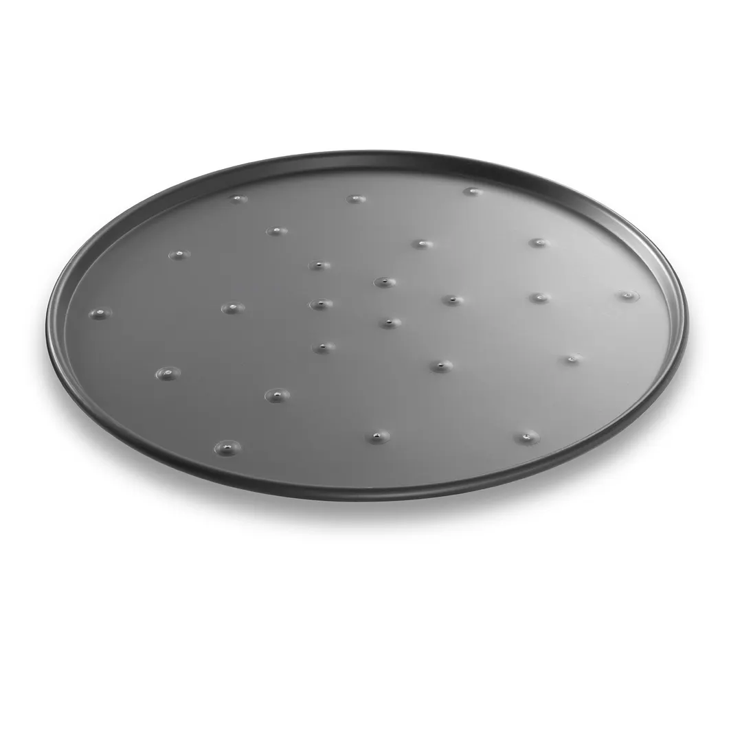 Chicago Metallic Bakeware 49168 - 16" Thin Crust Pizza Pan, 3/8" Deep, 14‑Gauge Aluminum, USA